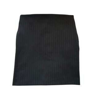 French Connection Black Ribbed Mini Skirt, Size 8